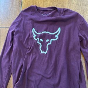 Under Armour Kids Maroon Bull Tee